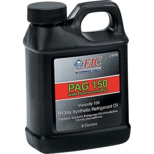 PAG 150 Refrigerant Oil with Fluorescent Dye Leak Detection (Sold Individually)