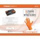 Ultragard Diamonite Orange Gloves - Medium (7/8 mil). - (100 gloves per box MIN 10 box order)
