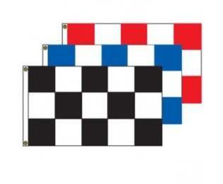 U.S. & Checkered Flags