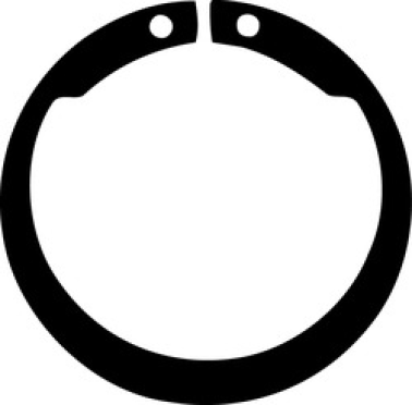 Retaining Ring External Inverted Black Phosphate Finish Steel 1-1/8 Shaft Diameter    (25 per pack)