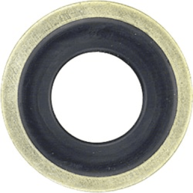 Steel Drain Plug Gasket with Rubber Seal, Flexibility of Rubber and Strength of Steel, 1/2"" ID x 1"" OD, 3/64"" Thickness (Pack of 500)