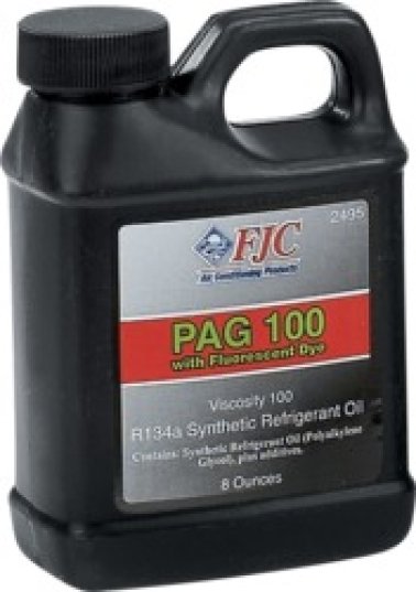 FJC - PAG 100 Refrigerant Oil with Fluorescent Dye Leak Detection (Sold Individually)
