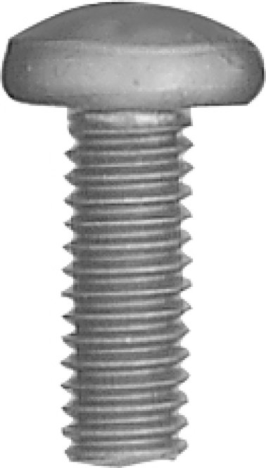 Phillips Pan Head License Plate Screw - M6-1.0 Diameter; 16mm Length; Zinc Finish (250 per pack)