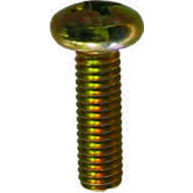 Phillips Pan Head License Plate Screw - M6-1.0 Diameter; 20mm Length; Phillips Drive Type (100 per pack)