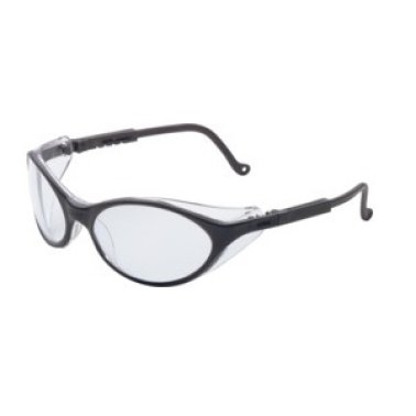 Uvex - Bandit Safety Glasses Black Frame Clear Lens Scratch-Resistant Coating    (Sold Individually)
