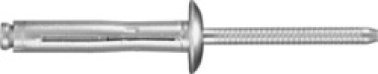 Front Rear Door Window Pull Sash Rivet for GM, Aluminum/Steel, Zinc Mandrel Finish, 3/16" Diameter, 5/16-7/16" Grip Range (Pack of 25)