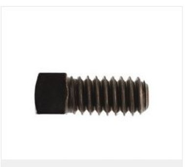 Set Screw, Square Head, Cup Point, Alloy Steel, Black Oxide Finish, Coarse Thread, 3/8-16 x 3-1/2" (Pack of 10)