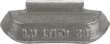 LT1Z Series Low-Profile Zinc Clip-On Wheel Weight, Polymer Coated, Suitable for Heavy-Duty Trucks, 2-1/2oz (Pack of 25)