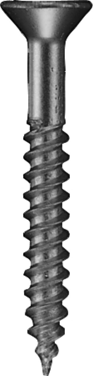 Wood Screw Square Drive Flat Head Zinc Finish Steel #10 x 1-1/4 (100 per pack)