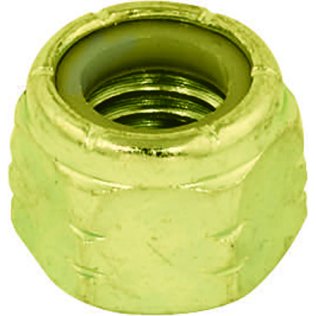 Lock Nut Nylon Insert Grade 8 Yellow Zinc Finish Alloy Steel 3/8-16 (50 per pack)