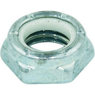Jam Nut Grade 2 Nylon Insert Zinc Finish 1/4-20 (100 per pack)