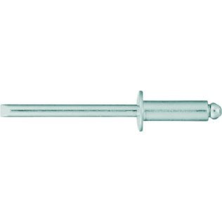 Pull Rivet Aluminum/Aluminum Standard Flange (Dome Head) .251 - .375 Grip Range 1/4 Diameter (100 per pack)