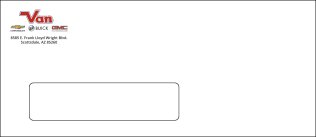 Van Chevrolet AZ Window Envelope - 500 ct