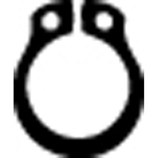 Retaining Ring External Black Phosphate Finish Steel 10mm Shaft Diameter (50 per pack)