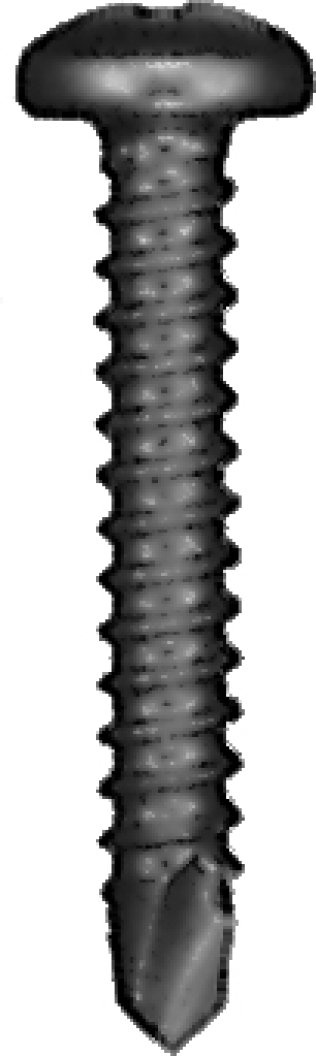 Self-Drilling Screw Phillips Pan Head Zinc Finish Steel #10 x 1 (50 per pack)