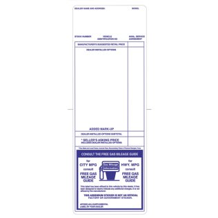 Addendum Stickers – Blue