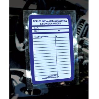 Dealer Add On Sticker (250 per pack)