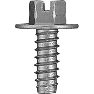 Slotted Hex Washer Head License Plate Screw - #14 Diameter; 5/8 Length (100 per pack)