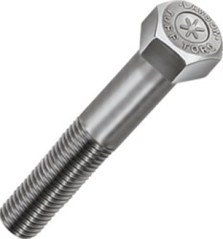 Tuff-Torq® - Hex Cap Screw, Grade 8, Alloy Steel, Zinc Finish, 3/8-16 x 1 " (Pack of 100)