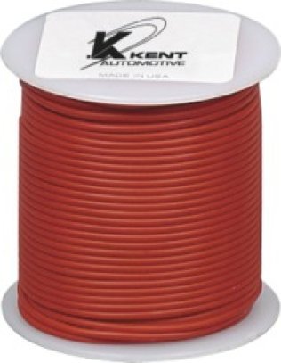 Plastic Covered Primary Wire-18 AWG Red 100' Length (Pack of 1)