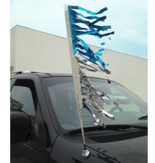 Metallic Antenna Fringe Flags (per doz)