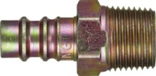 Dixon - Heavy-Duty Quick Disconnect Plug Steel 3/8 High Flow Male NPTF 3/8-18 (Pack of 1)