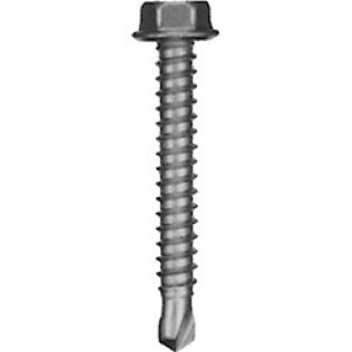 Self-Drilling Screw, Hex Head, Stalgard Finish, Steel, #8 x 3/4" (Pack of 50)