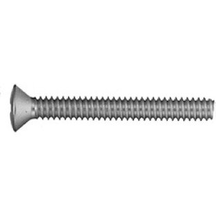 Machine Screw, Phillips Oval Head, Plain Finish, 18-8 Stainless Steel, #10 x 1" (Pack of 25)