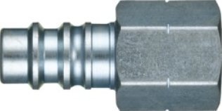 Dixon - Heavy-Duty Quick Disconnect Plug, Steel, High Flow, Female NPTF, 1/4" Body Size, 1/4-18 Thread Size (Pack of 1)