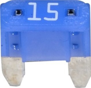 MINI Fuse, 15 Amps, 32 Volts DC, Blue (Pack of 25)