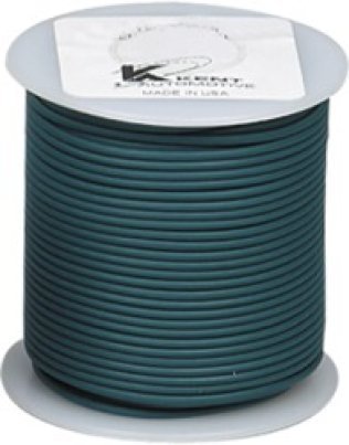 Cross Linked Primary Wire, Polyethylene, 10 AWG, Green, 100' Length, Multi-Strand Copper Wire, SAE J1128 SXL, GXL, TXL Cable (Pack of 1)