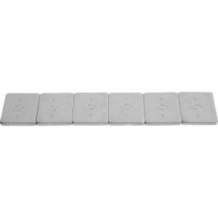 Low Profile Steel Adhesive Wheel Weight for HD Trucks, Nano Coated, 1.00oz Segment, 6 Segments/Strip, 6oz Total Strip Weight (Pack of 15)