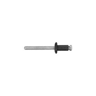 Window Regulator Rivet, Peel Type, Aluminum/Steel, Yellow Zinc, 1/4" Diameter, 0.14-0.187" Grip Range, 1/2" Flange Diameter (Pack of 25)