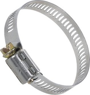 Silicone Heater, Coolant Hose Clamp with Inner Liner, 5/16" Hex Head Screw, Stainless Steel, #10, 9/16-1-1/16" Clamp ID (Pack of 10)