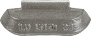 LT1Z Series Low-Profile Zinc Clip-On Wheel Weight, Polymer Coated, Suitable for Heavy-Duty Trucks, 2-1/2oz (Pack of 25)