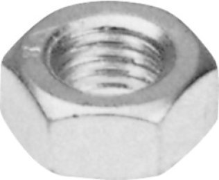 ANSI B18.2.2 Hex Nut, Grade 5, Steel, Zinc Finish, Fine Thread, 15/16" Across Flats, 35/64" Thickness, 5/8-18 (Pack of 25)