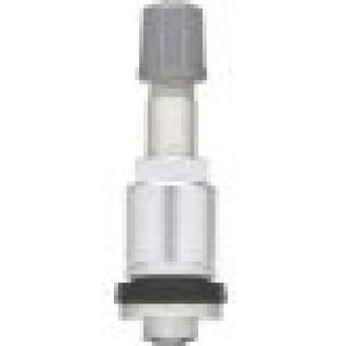Silver Fixed-Angle Metal TPMS Valve - 20 Pack (Valve Only) (Pack of 20)