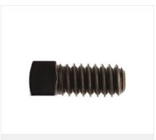 Set Screw, Square Head, Cup Point, Alloy Steel, Black Oxide Finish, Coarse Thread, 3/8-16 x 3" (Pack of 10)