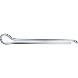 ANSI B18.8.1 Cotter Pin, Standard Extended Prong, 18-8 Stainless Steel, Plain Finish, 0.109" Hole Diameter, 3/32 x 2" (Pack of 50)