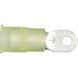 "Electro-Lok - Ring Tongue Terminal, Standard, Nylon Insulated, 12 to 10 AWG, 1/4"" Stud Size, Yellow (Pack of 25) "