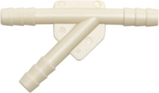 Hose and Tubing Connectors Y Universal Hose Connectors - Plastic General-Purpose Tube x Tube x Tube 3/16x3/16 (25 per pack)