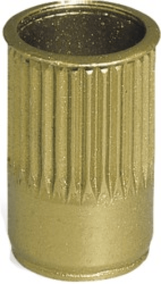 Diamond Grip II Threaded Insert, Yellow Zinc Finish, M8-1.25 (Pack of 25)