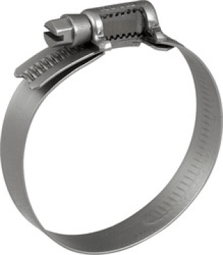 Non-Perforated Clamp, 316 Stainless Steel, #10, 3/4 to 1-1/8" Clamp ID, 1/2" Width (Pack of 10)