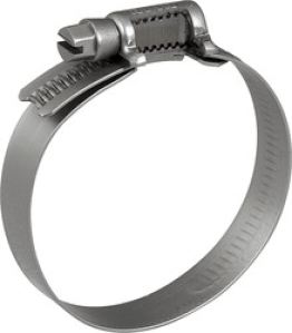 Non-Perforated Clamp, 316 Stainless Steel, #28, 1-1/4 to 2-1/4" Clamp ID, 1/2" Width (Pack of 10)