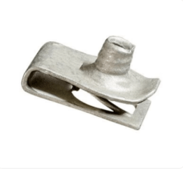 Metric Extruded U-Nut for GM, Zinc Organic, M6-1 Screw Size, 0.7-2mm Panel Range (Pack of 10)
