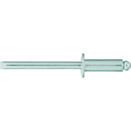 Pull Rivet Aluminum/Aluminum Standard Flange (Dome Head) .876 - 1.00 Grip Range 3/16 Diameter (100 per pack)
