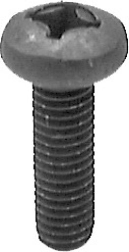 Phillips Pan Head License Plate Screw Black Finish (50 per pack)