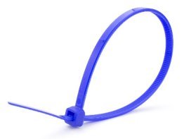 Blue Cable Ties Color-Coded, 4 " Length (Pack of 50)