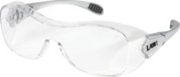 Crews - Law Over-The-Glass Safety Glasses, Clear Frame, Clear Lens, Anti-Fog Coating (Pack of 1)