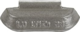 LT1Z Series Low-Profile Zinc Clip-On Wheel Weight, Polymer Coated, Suitable for Heavy-Duty Trucks, 4-1/2oz (Pack of 25)